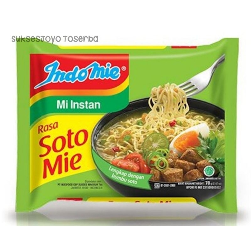 

Indomie Kuah Soto mie 70gr