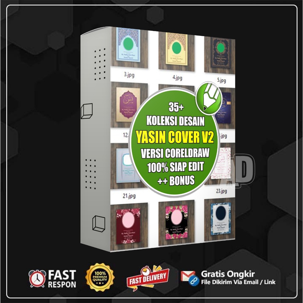 Yasin Cover Full Version V.2 Coreldraw CDR Template