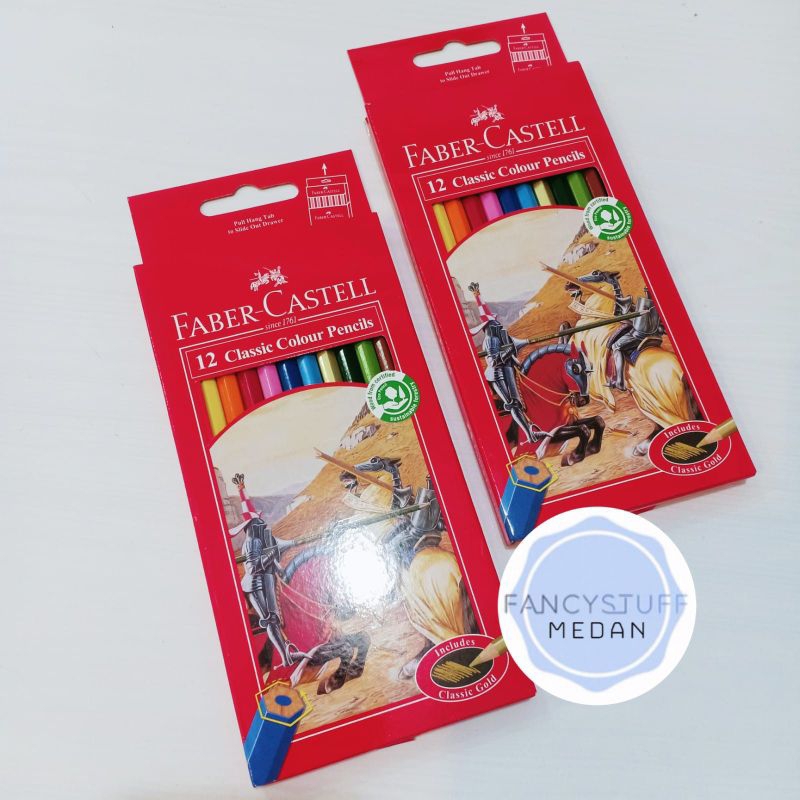 

Fancystuff - klir kayu faber castell original panjang 12warna