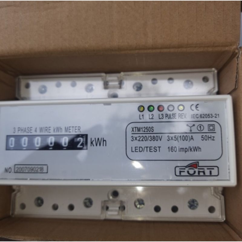 kwh meter XTM1250S 3 phase / 3P / kwh meter 3phase analog Fort