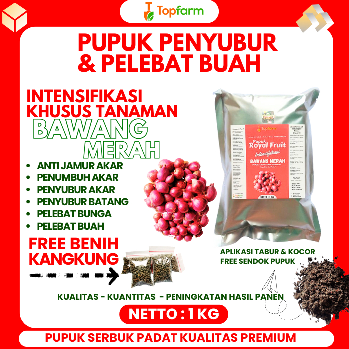 Pupuk Pembesar Umbi Bawang Merah / Pupuk Untuk Tanaman Bawang Merah / Pupuk Bawang Merah Berbuah / P