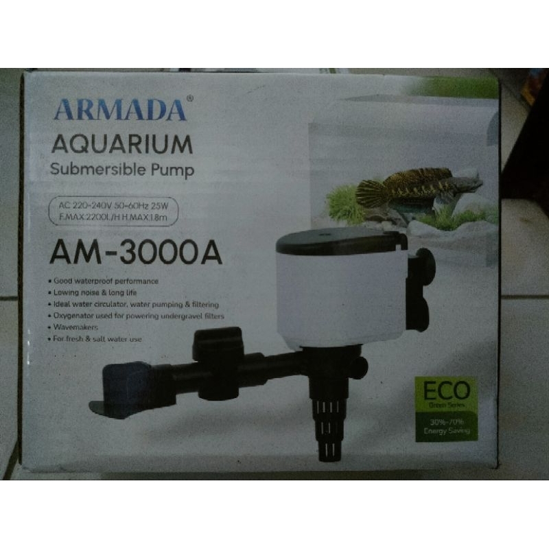 POMPA AQUARIUM KIYOSAKI ARAMADA AR-3000 POMPA CELUP AQUARIUM AQUASCAPE FITER 3000A AQUARIUM