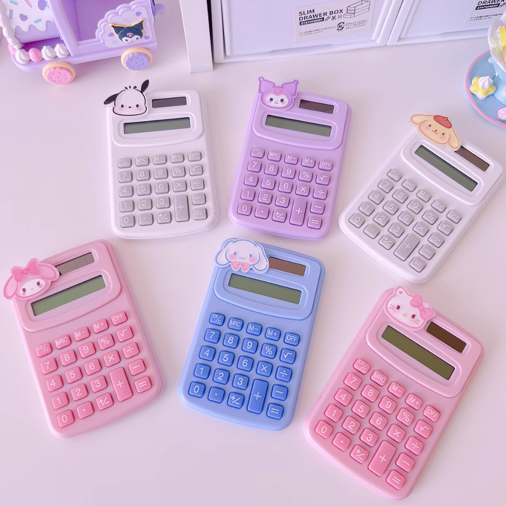 

Kalkulator Elektronik Motif Sanrio / Calculator Cinamoroll, Kuromi, Melody, Pompompurin