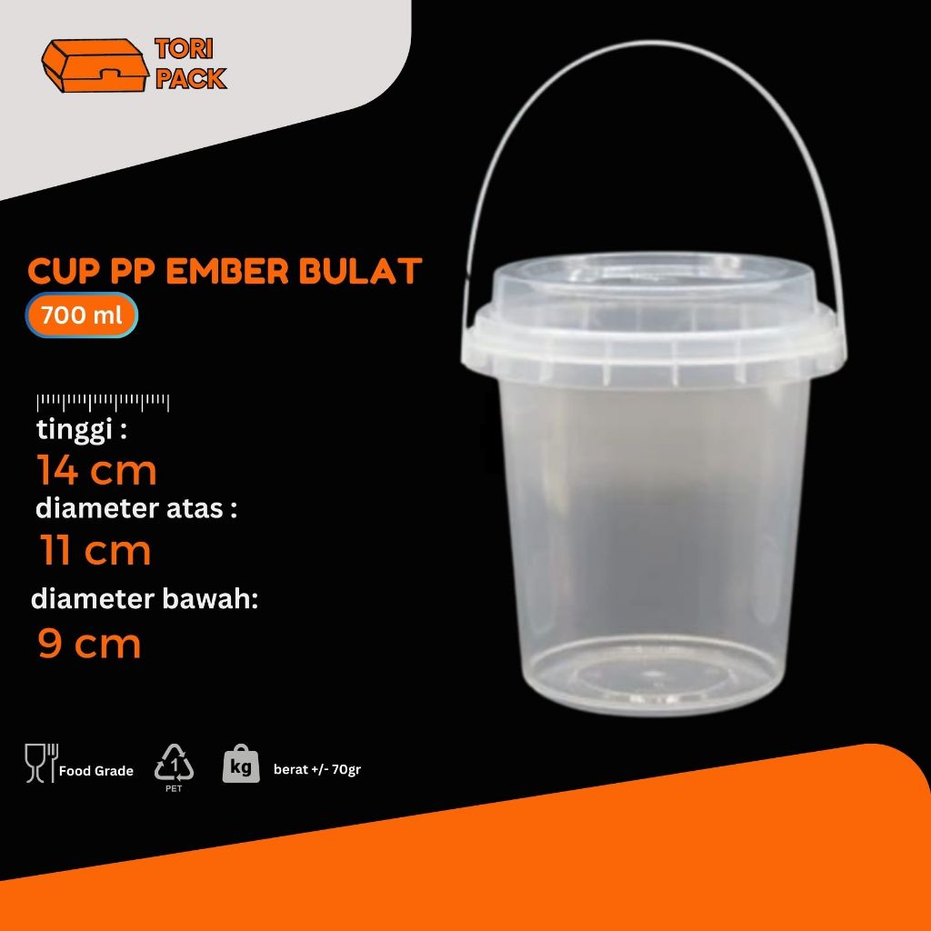 Cup Ember PP Bulat 700 ml