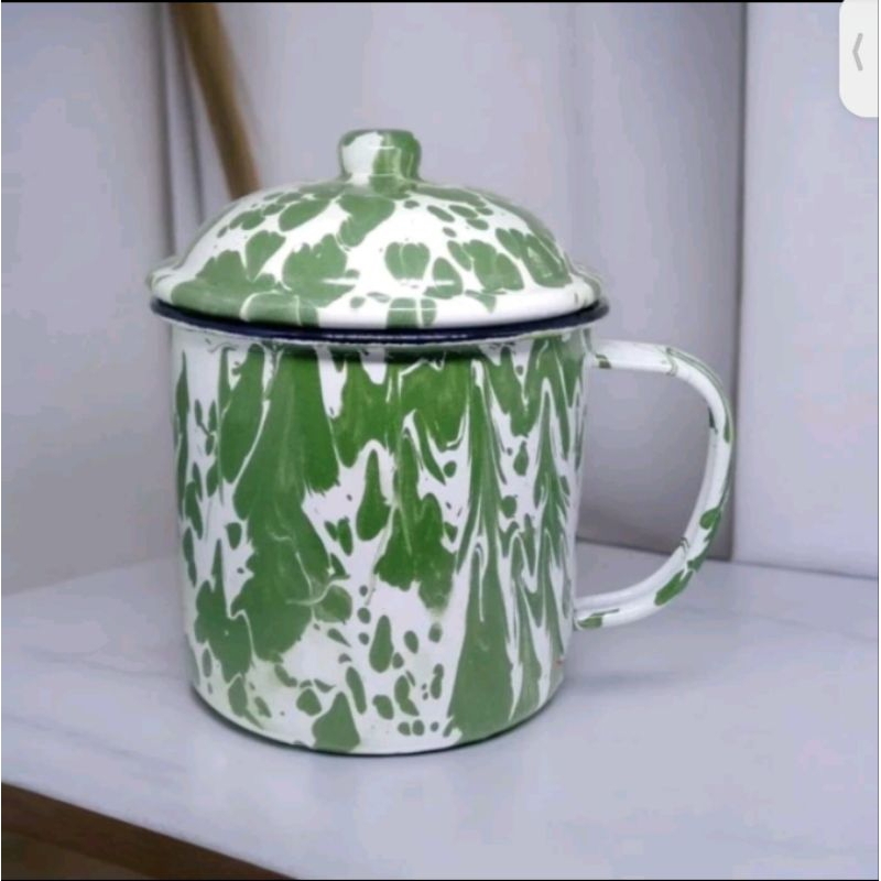Gelas Jadul/Mug enamel /Gelas antik Cangkir