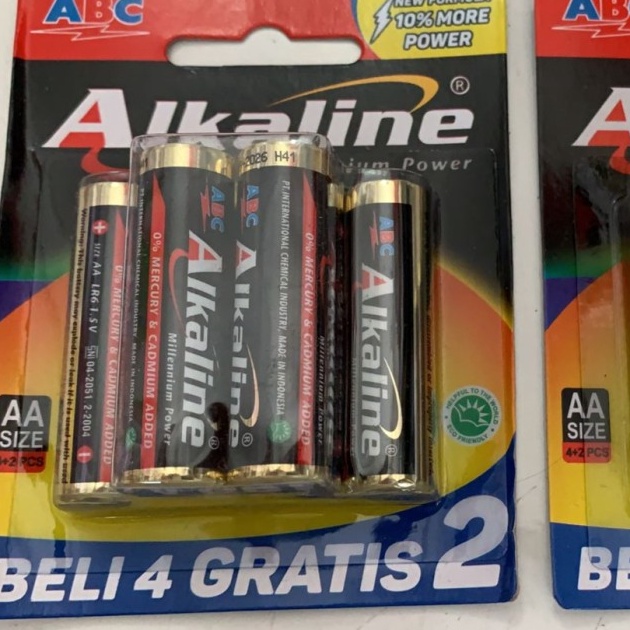 Cod BATTERY ALKALINE AA ISI 6  BATRE ALKALINE