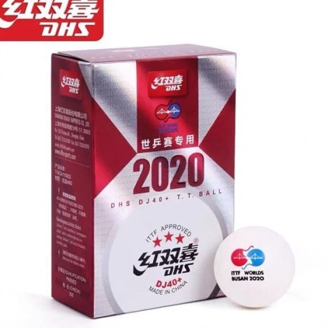 Grosir Unik  BOLA PINGPONG DHS DJ4 PLUS 3STAR ITTF WORLD TOUR TT BALL ISI 6 ORIGINAL 1