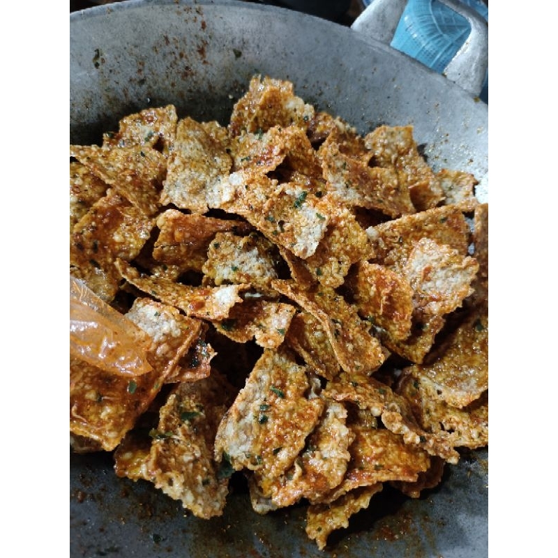 

kripik tempe pedas daun jeruk 1/4