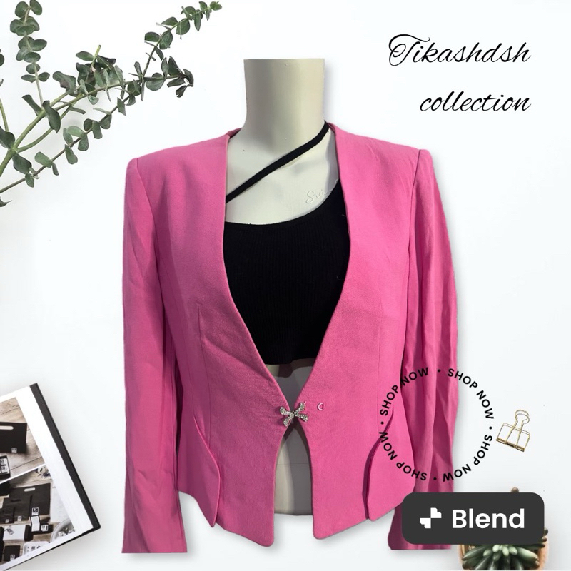 Blazer wanita pink