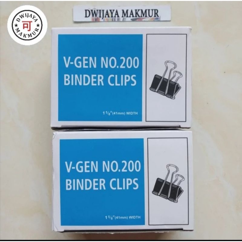 

Binder Clips No.200 Penjepit Kertas Sedang