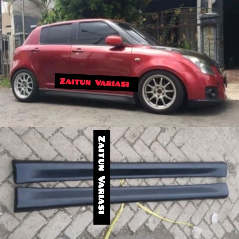 Side skirt Bodykit Sideskirt Swift ST GL GX Model GT3 2005 2006 2007 2008 2009 2010 2011 2012