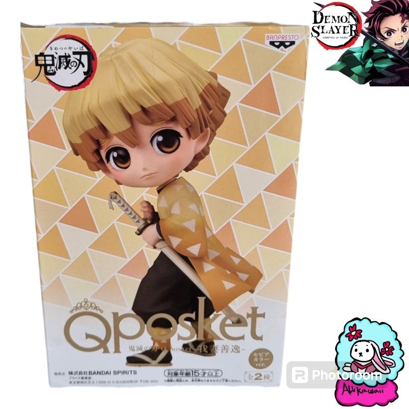 Bandai Qposket  Action Figure Zenitsu Demon Slayer Ori Japan Bandai