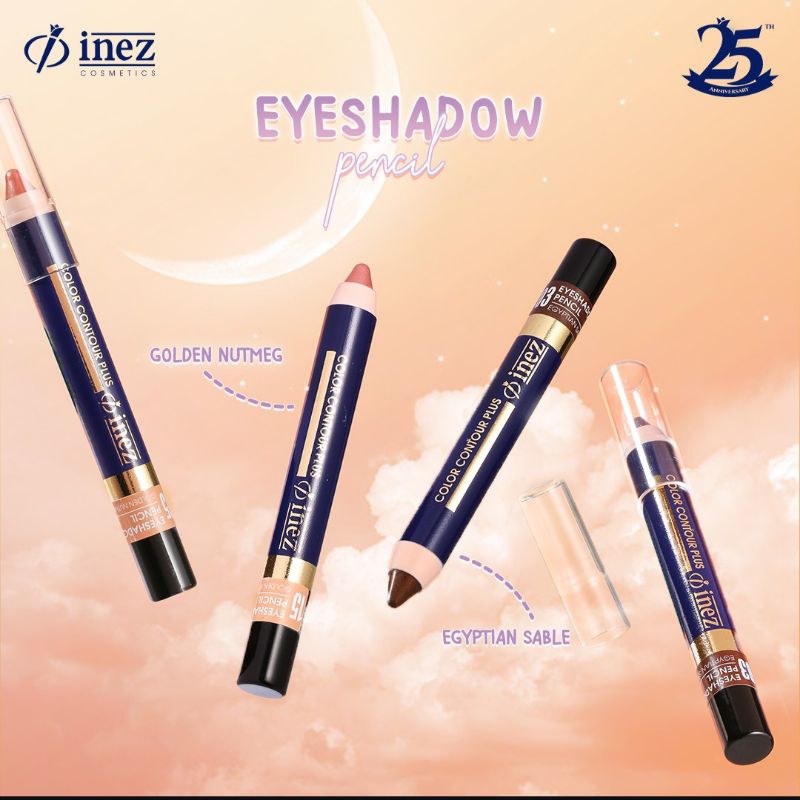 Color Contour plus Eyeshadow pensil inez cosmetic
