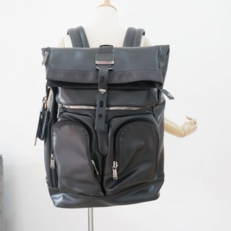 TAS RANSEL KULIT ROLL TOP