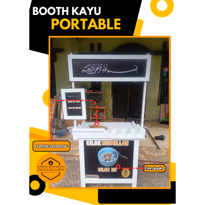 BOOTH KAYU PORTABLE BOOTH LIPAT