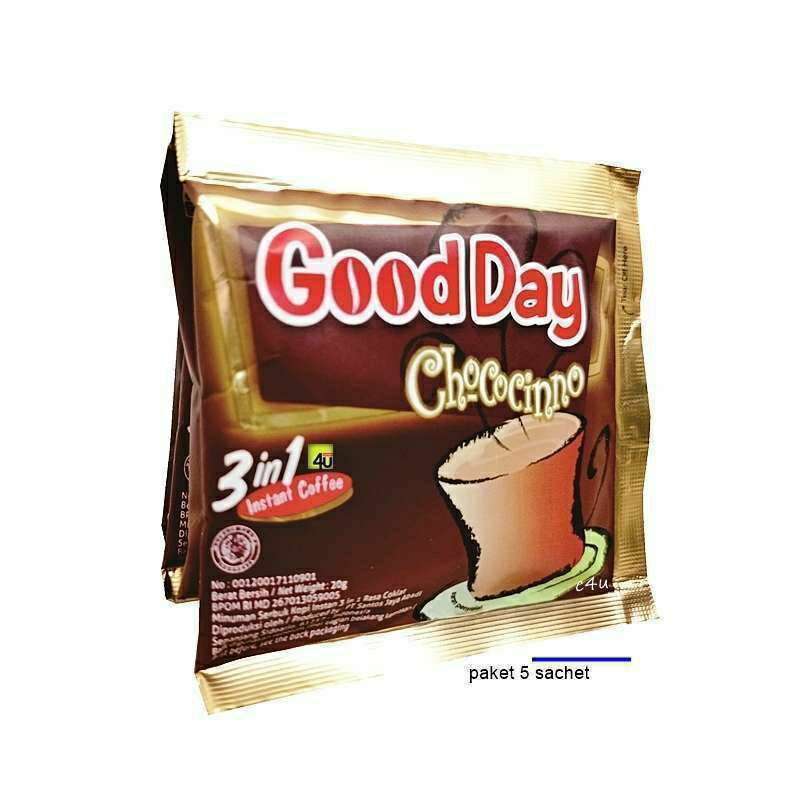 

GOOD DAY KOPI INSTANT 3 IN 1 CHOCOCINNO RCG ISI 10x20g