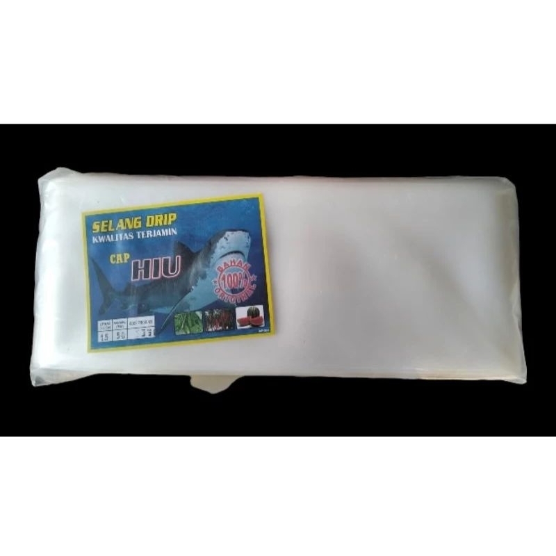Selang Drip IRIGASI 3 dim Tebal 20 mikron Panjang 50mtr cap HIU