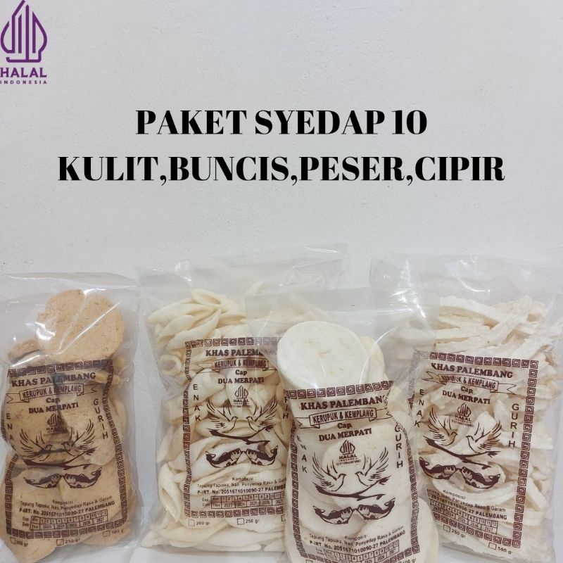 

PAKET SYEDAP 10[PESER,KULIT,BUNCIS,CIPIR] KHAS PALEMBANG