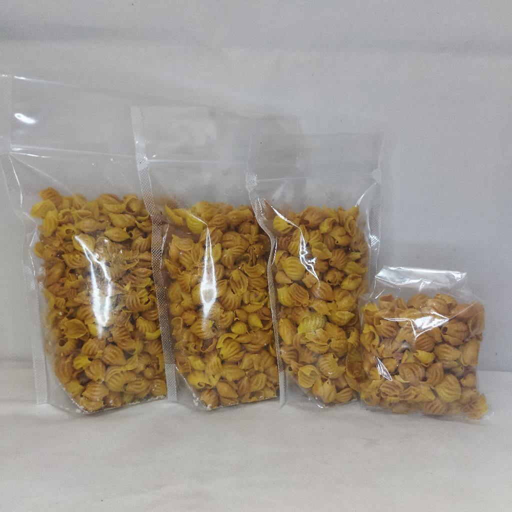 

MAKARONI KERANG 100 gram Pedas/Original/Daun Jeruk Bebas pilih Rasa & Toping