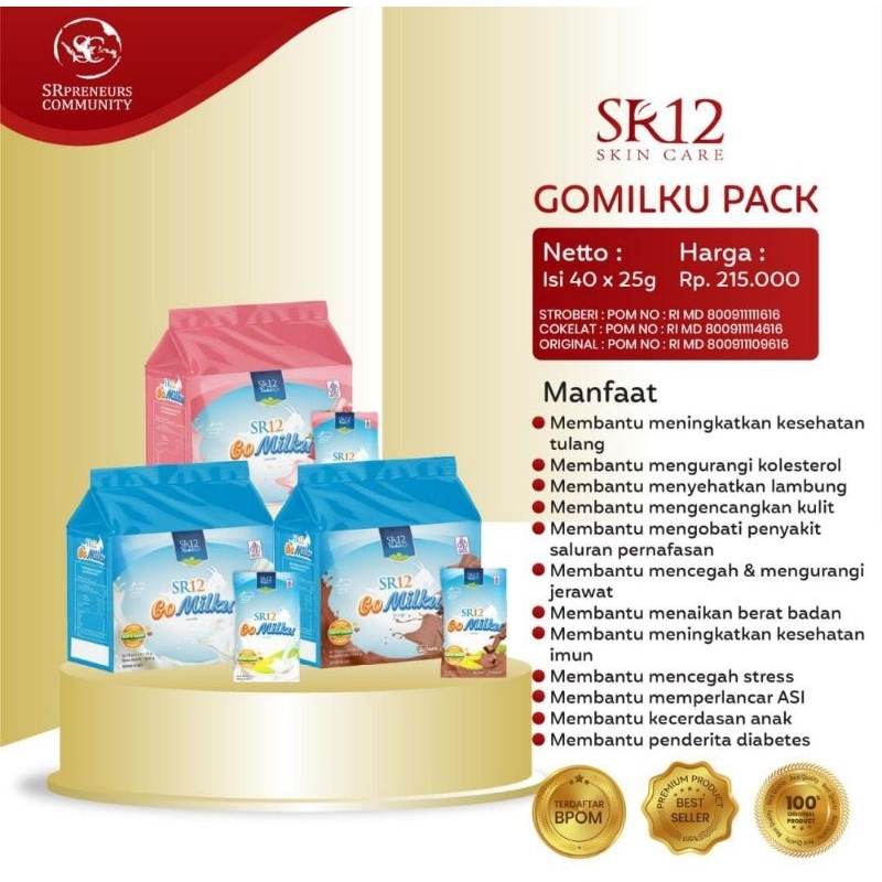 

GoMilku Pack SR12 Isi 40 Susu Kambing Etawa