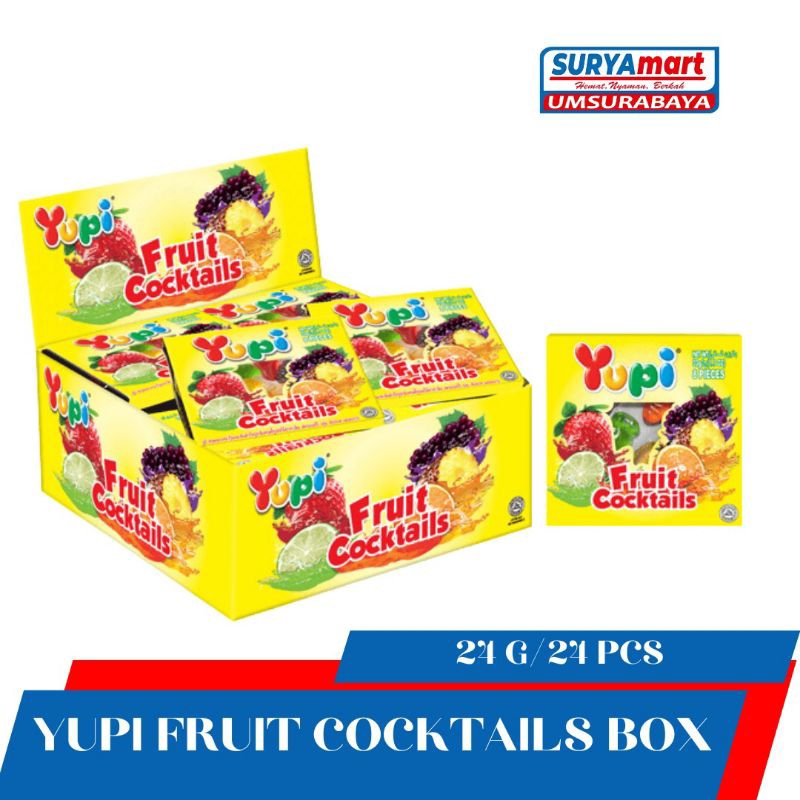 YUPI FRUIT COCKTAIL BOX/24PCS