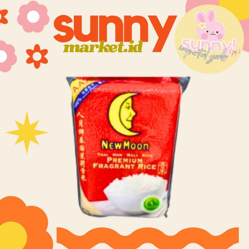 

SUNNYMARKET - NEW MOON PREMIUM FRAGRANT RICE BERAS PUTIH WANGI PREMIUM IMPORT IMPOR 500 GR