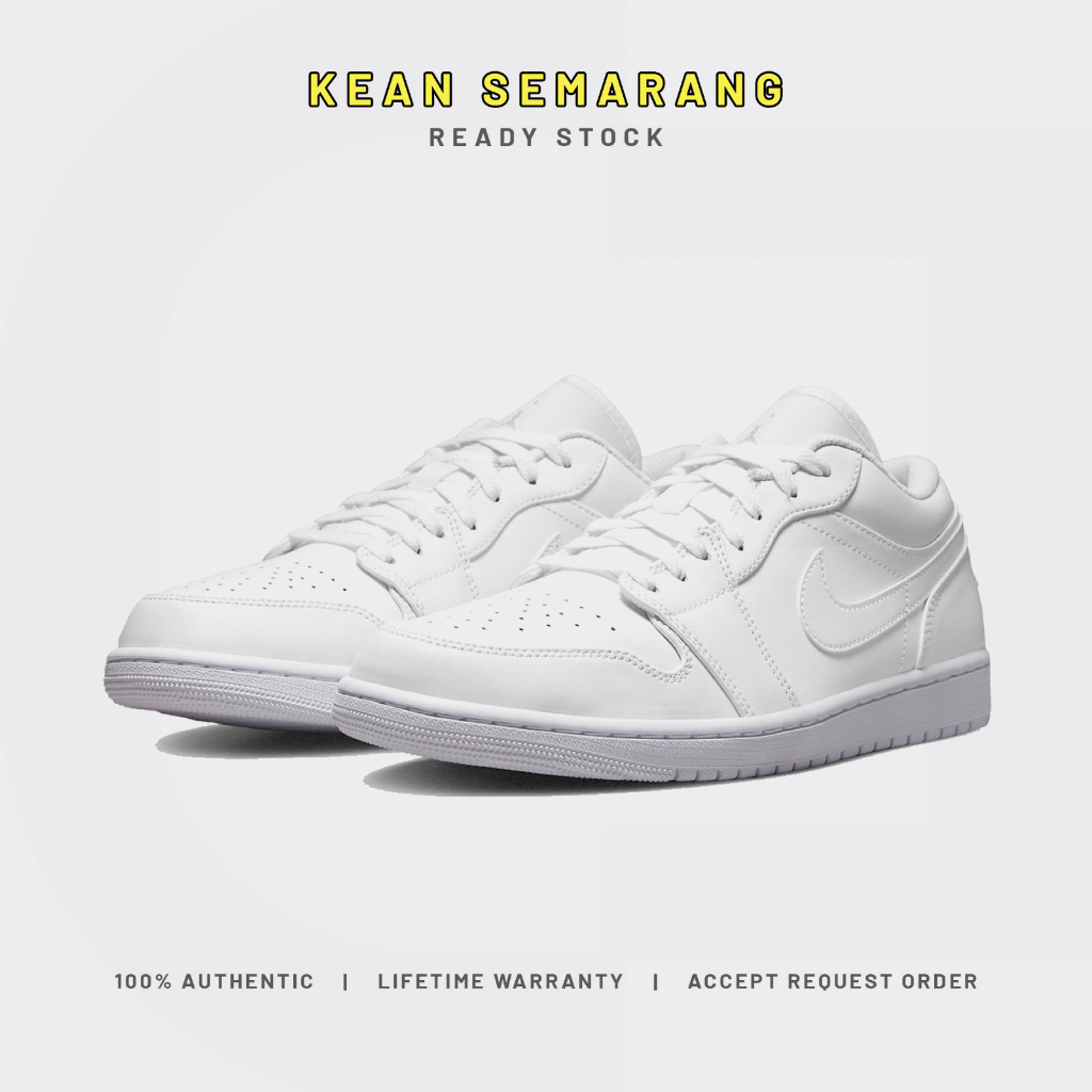Jordan 1 Low Triple White (2022) 100% Authentic