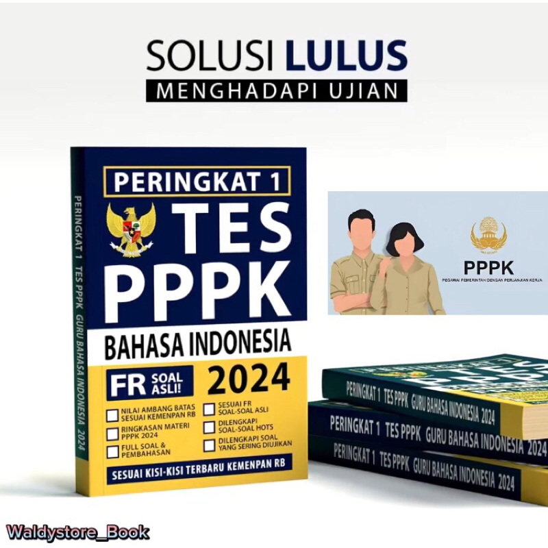 Buku test PPPK GURU BAHASA INDONESIA 2024 / Soal + pembahasan