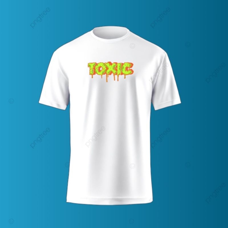 t-shirt combed 30s kaos baju pria super distro TOXIC