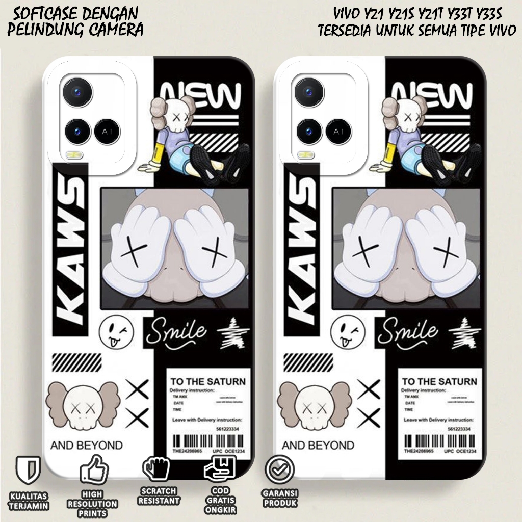 Softcase Vivo Y21 Y21S Y21A Y21T Y33S Y33T - Case Vivo Y21 Y21S Y21A Y21T Y33S Y33T Motif (BRANDED) 