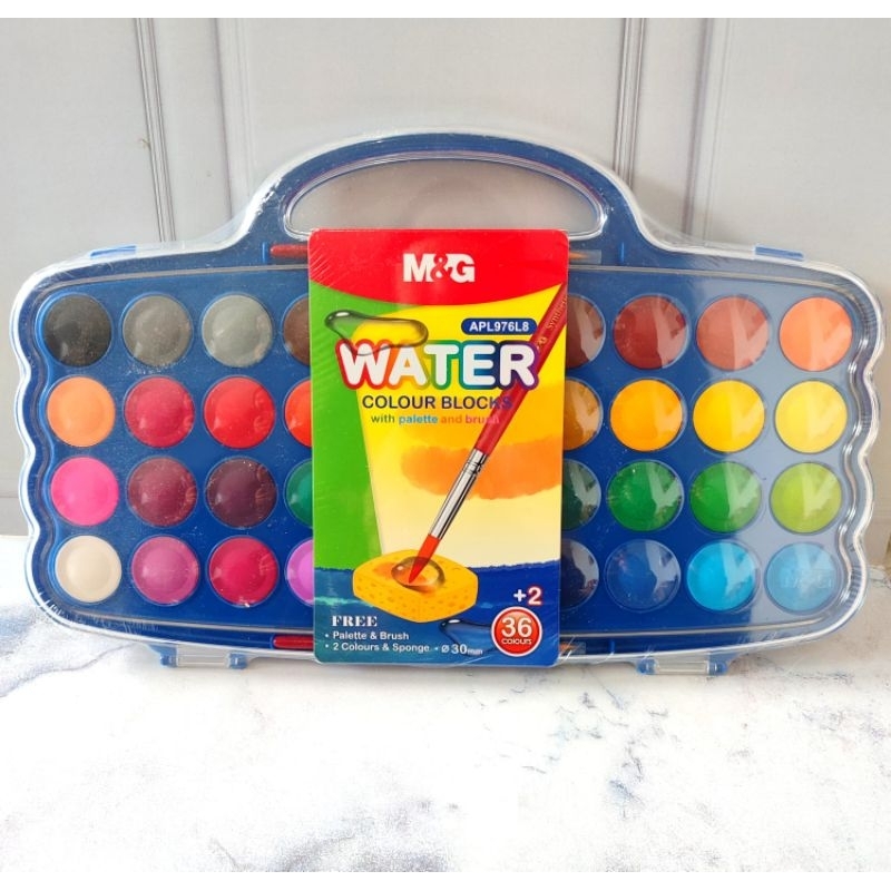 

Cat Air 36 + 2 Warna M&G Water Colour Blocks APL976L8