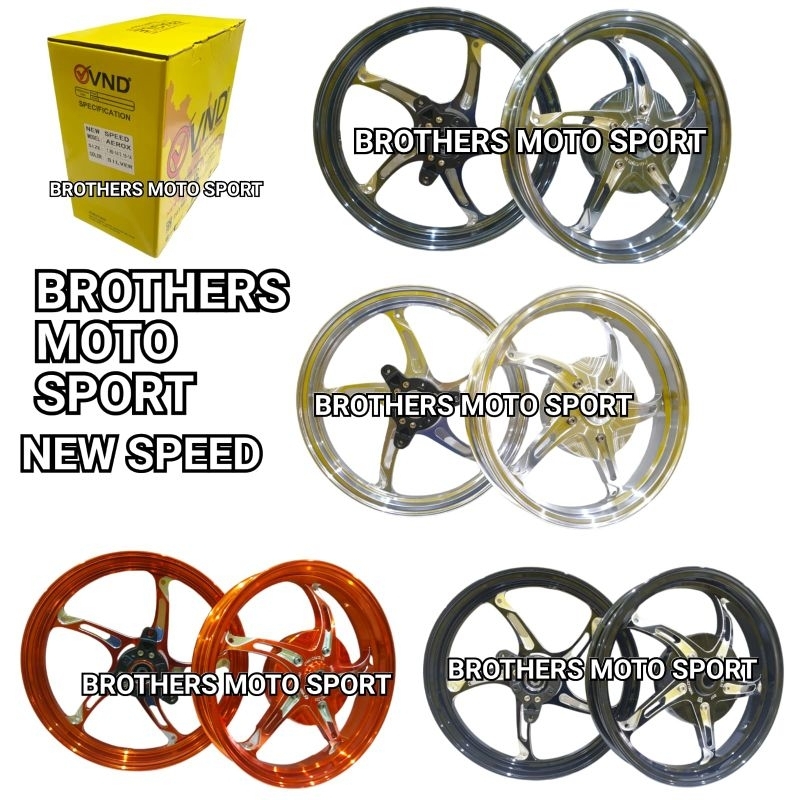 velg vnd new speed ring14 aerox155 velg racing vnd aerox new velg vnd new speed aerox 155 pelek vnd 