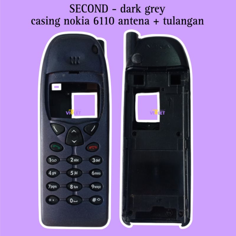DARK GREY - SECOND casing dan tulangan nokia 6110. casing nokia 6110 casing 6110 casing hp casing ha