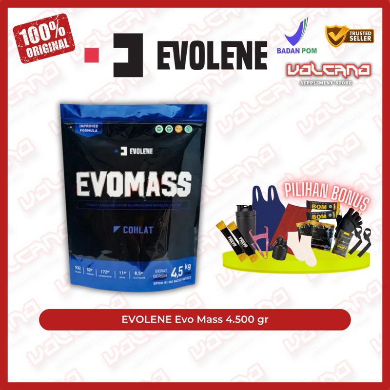 Evolene Evo Mass Gainer 4500 gram EvoMass 4,5 kg 4.5 kilo 10 lb lbs