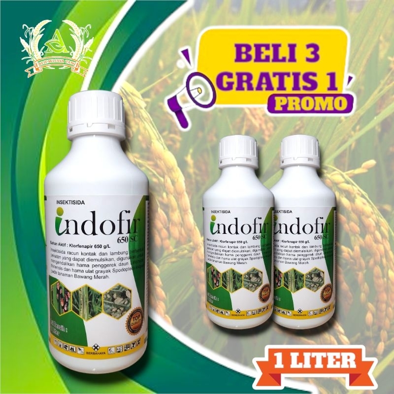 INDOFIR 650SC INSEKTISIDA BAHAN AKTIF KLORFENAPIR ABAMEKTIN AMISTRATOP ABACEL