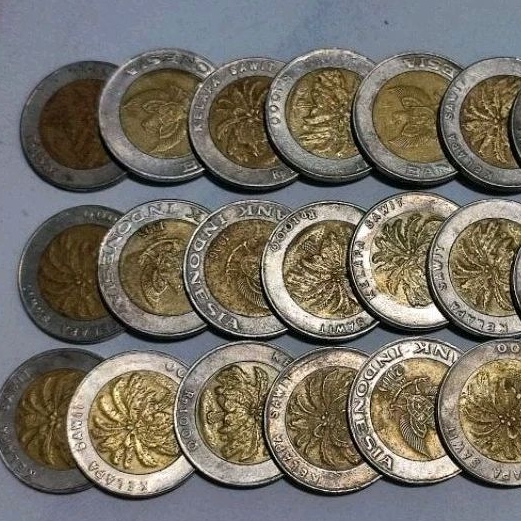 Uang koin kuno asli RP1000