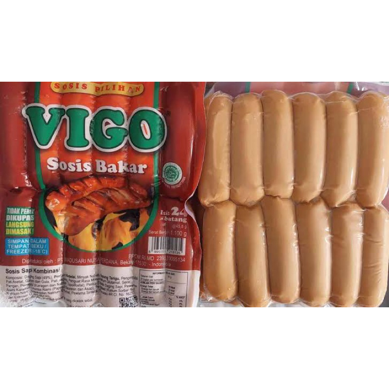 

vigo sosis bakar 1 kg isi 24