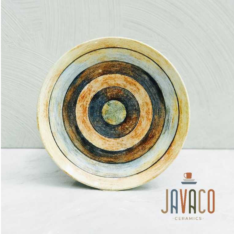 Javaco / Piring Motif Aesthetic Keramik Piring Besar Piring Kecil / Piring Makan Sango