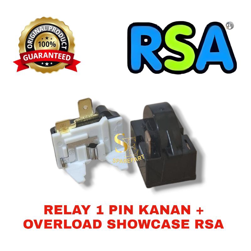 RELAY RSA SHOWCASE KULKAS 1 PINTU /PTC RELAY SHOWCASE RSA PINTU KACA / OVERLOAD
