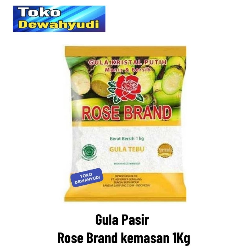 

Gula Pasir Rose Brand kuning kemasan 1 kg