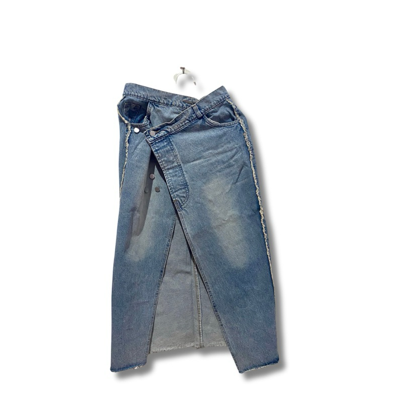 (preloved) ladouce asymetrical skirt jeans denim/ rok jeans