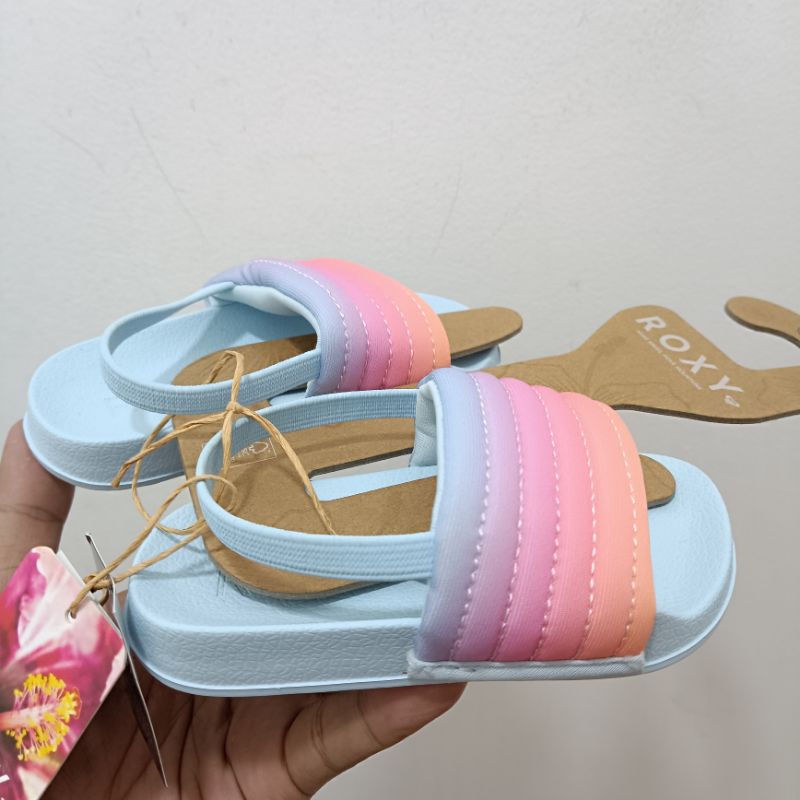 SANDAL JEPIT WANITA ROXY ANAK ANAK SLIPPY RIBBED