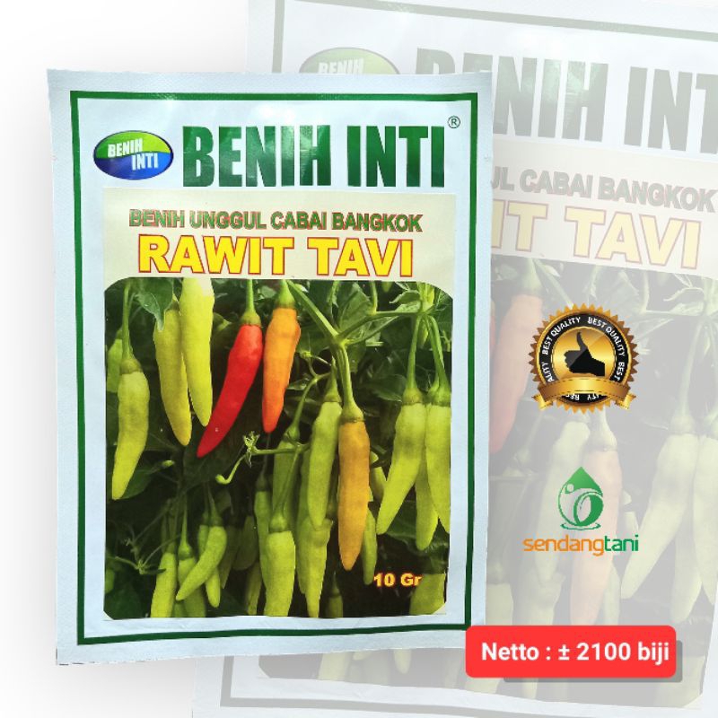 Cabe RAWIT TAVI 10 gr Benih Bibit Cabai CRM Tahan Virus Bulai Kuning Cap Benih Inti