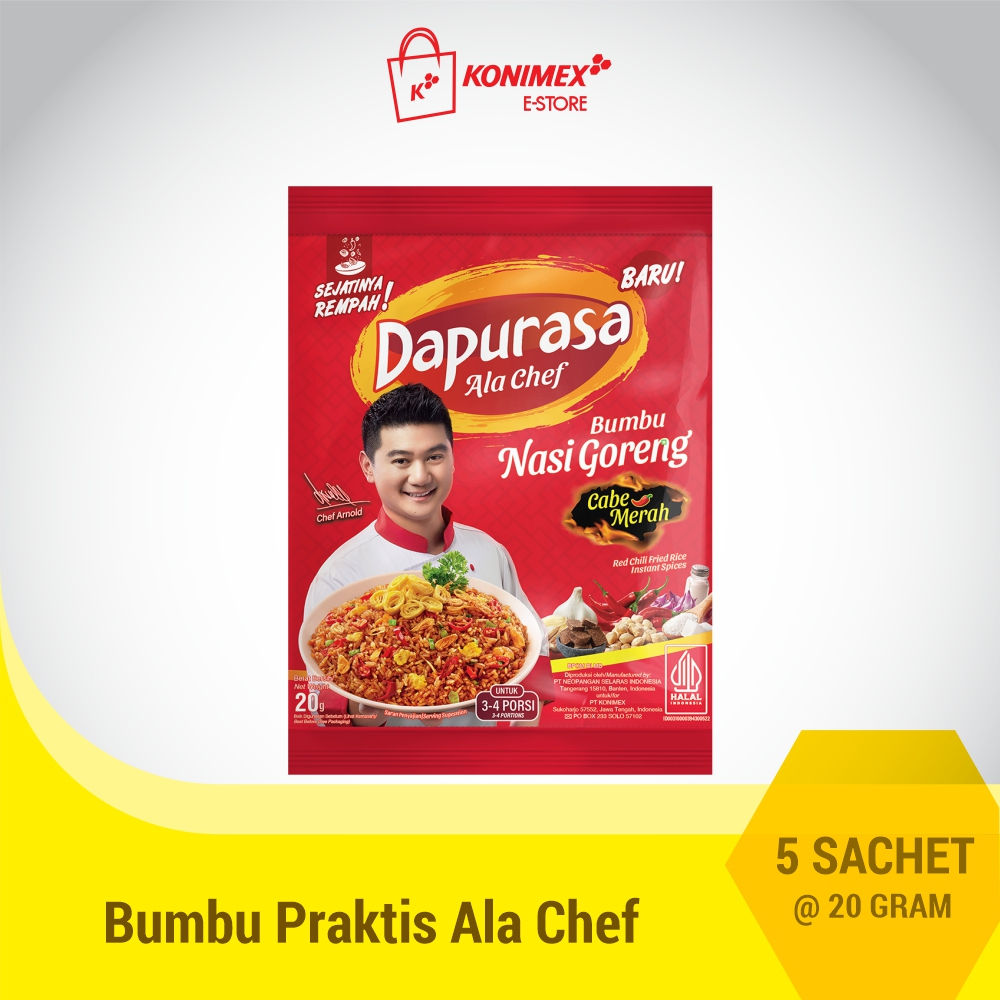 

Dapurasa Ala Chef Nasi Goreng Cabe Merah 5 Sachet @ 20g