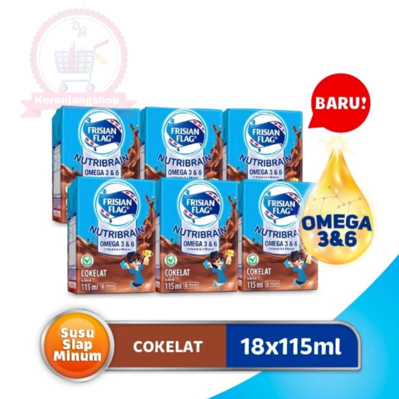 

Susu UHT Nutribrain multipack cokelat 115ml isi @6