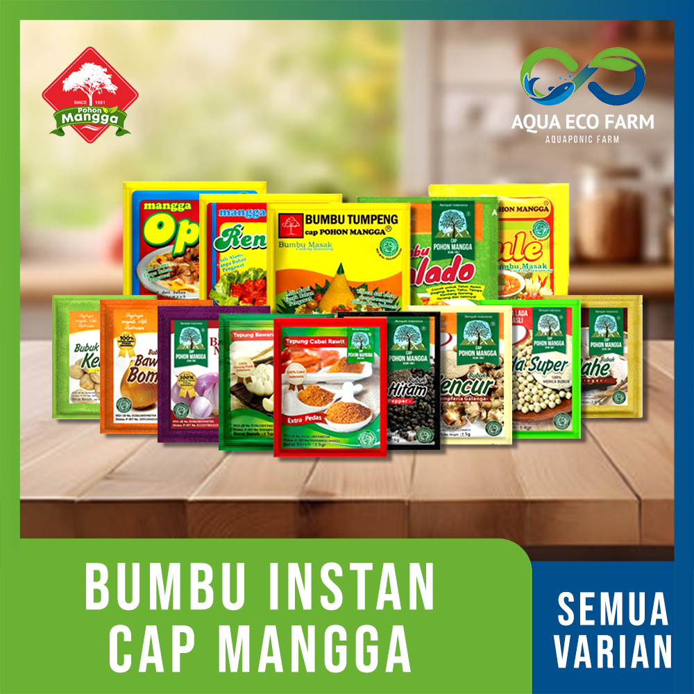 

[AquaEcofarm] Aneka BUMBU BUBUK Rempah Indonesia Sachet Cap Pohon Mangga Bandung