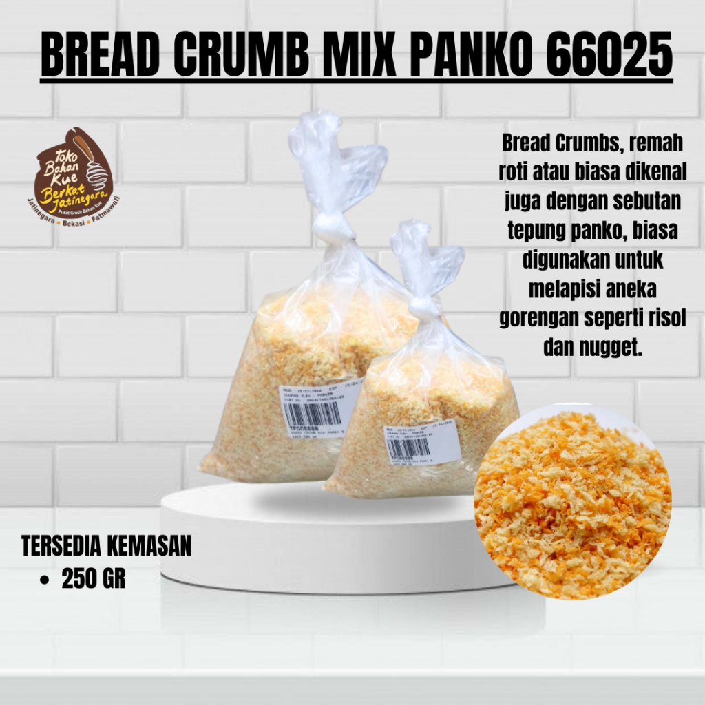

BREAD CRUMB MIX PANKO 250 TEPUNG ROTI