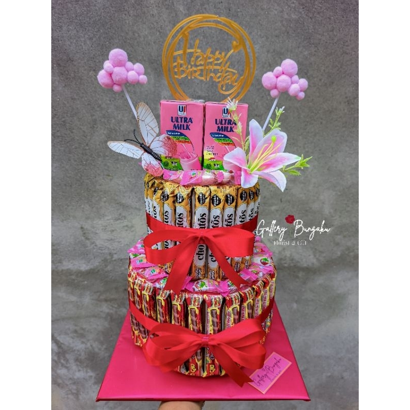 Snack Tower/Snack Cake/Kue Ulang Tahun/Snack Ulang Tahun anak