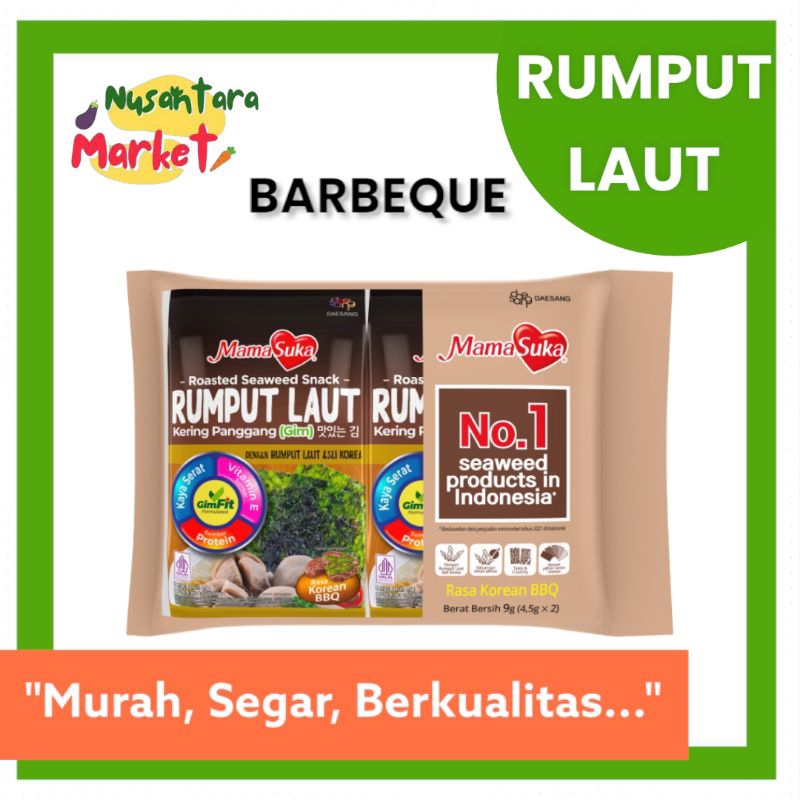 

GIM NORI SAPI PANGGANG RUMPUT LAUT KOREAN BBQ | 4.5 GR | NUSANTARA MARKET