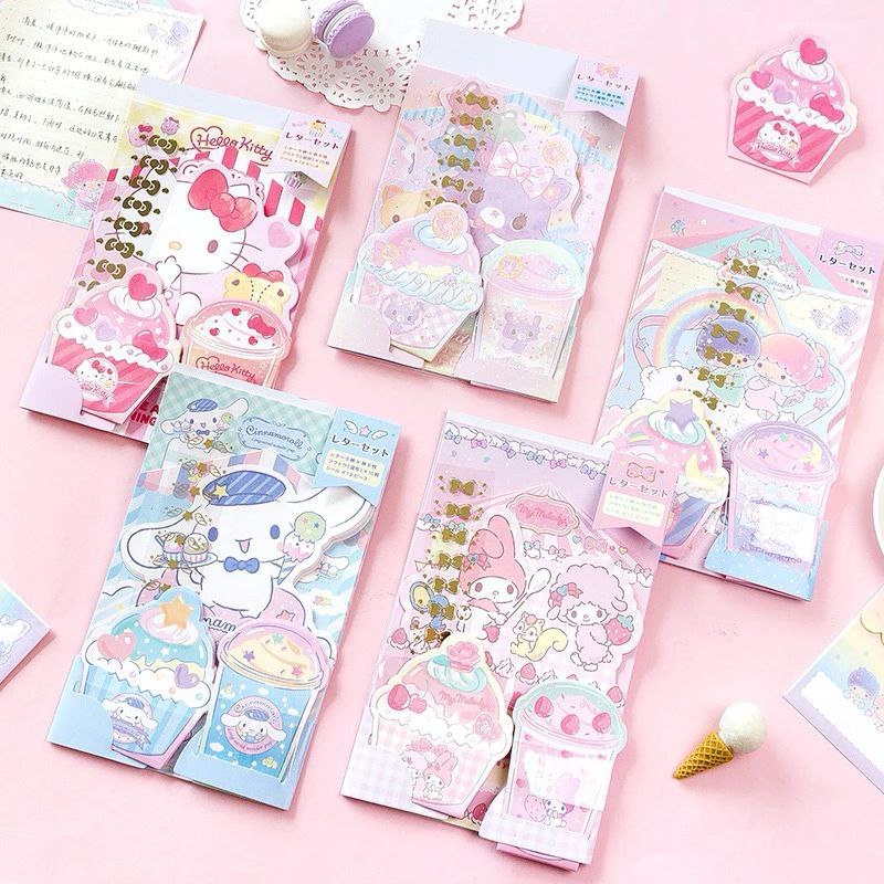 

SET SURAT SANRIO LETTER CUPCAKE ICE CREAM SANRIO JAPAN